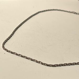 Vintage Silver Tone Chain Necklace 24”